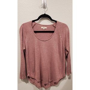 MADEWELL Pink Long Sleeve TShirt